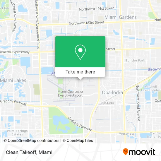 Clean Takeoff map