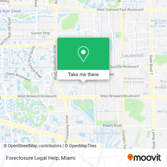 Foreclosure Legal Help map