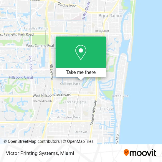 Victor Printing Systems map