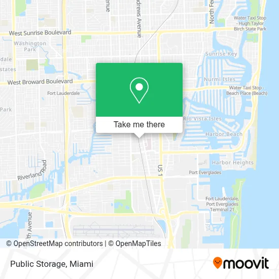 Public Storage map