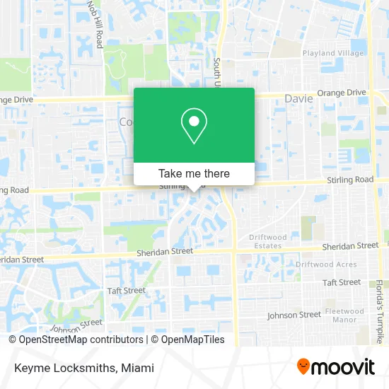 Keyme Locksmiths map