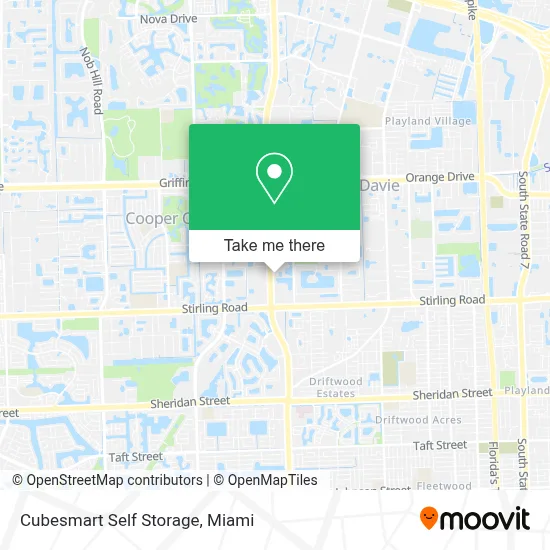 Cubesmart Self Storage map