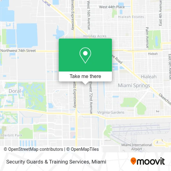 Security Guards & Training Services map