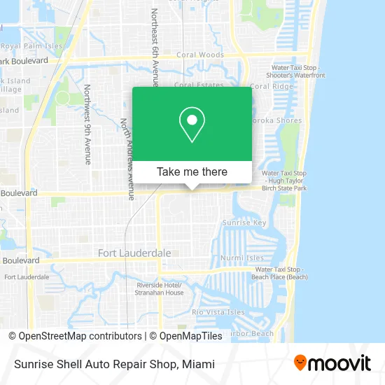 Sunrise Shell Auto Repair Shop map
