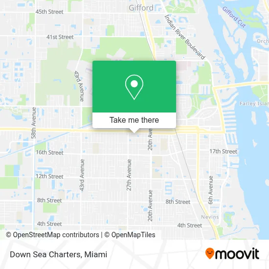 Down Sea Charters map