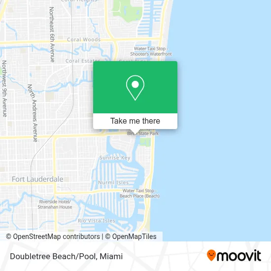 Doubletree Beach/Pool map