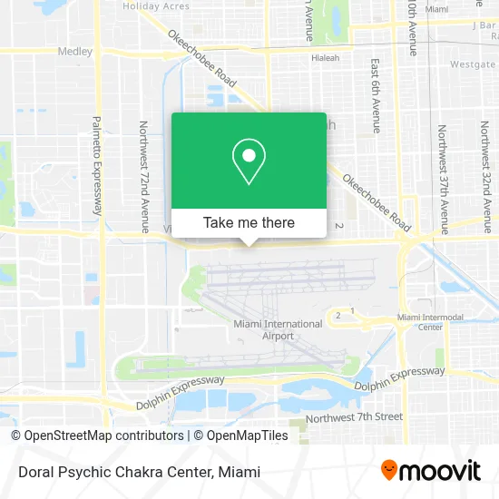 Doral Psychic Chakra Center map