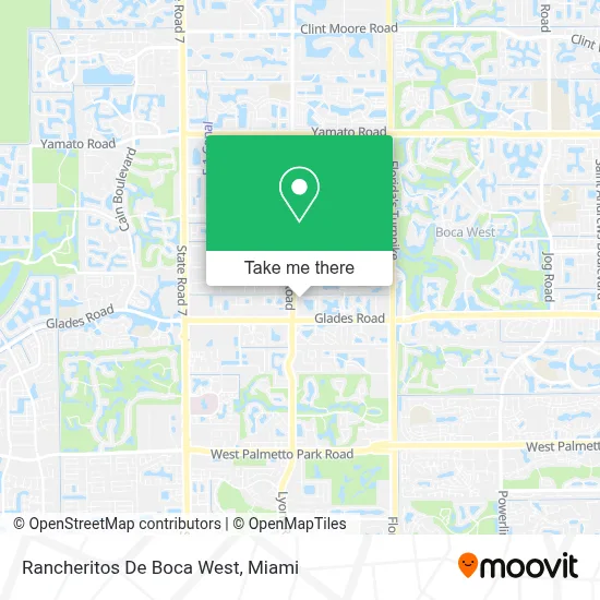 Rancheritos De Boca West map