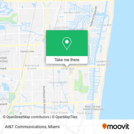 At&T Communications map
