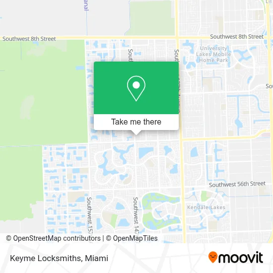 Keyme Locksmiths map