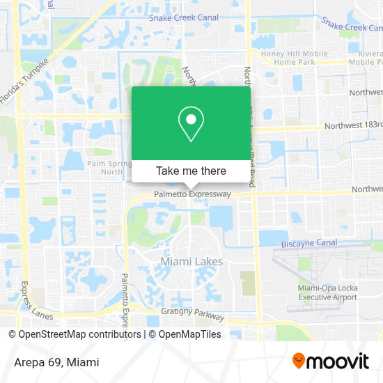 Arepa 69 map
