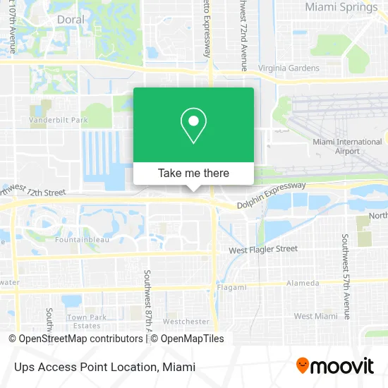 Ups Access Point Location map