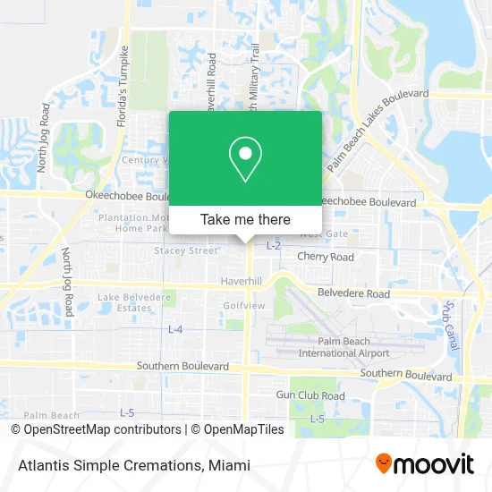 Atlantis Simple Cremations map