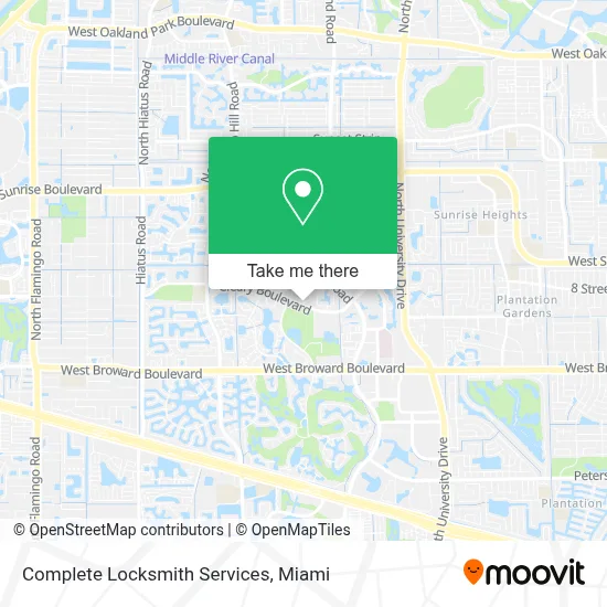 Complete Locksmith Services map