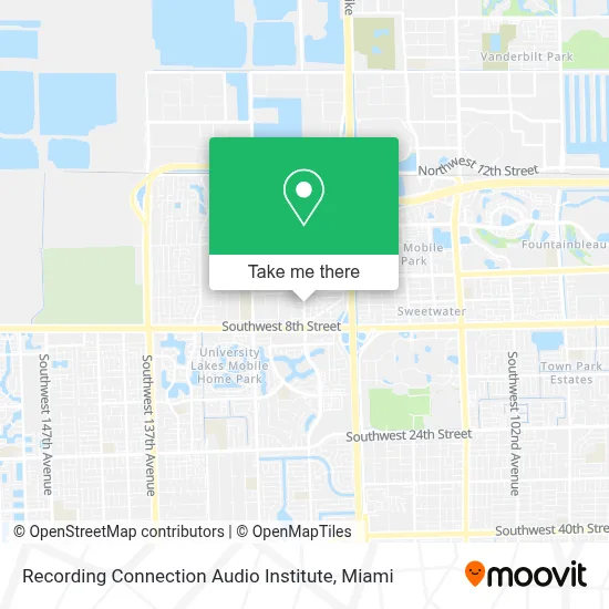 Recording Connection Audio Institute map