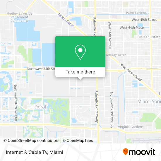 Internet & Cable Tv map