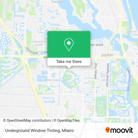Underground Window Tinting map