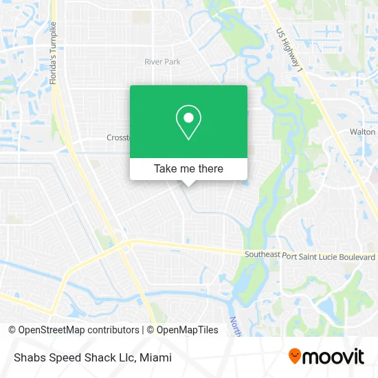 Shabs Speed Shack Llc map
