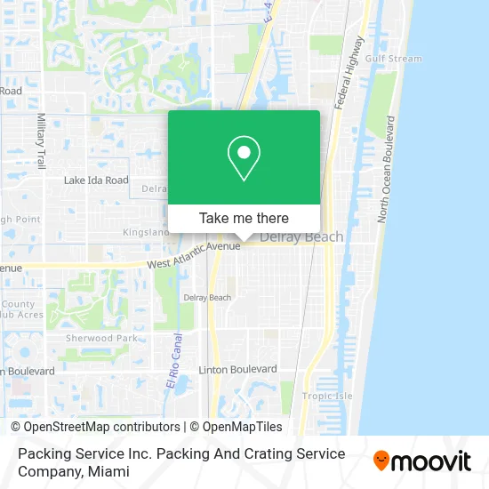 Packing Service Inc. Packing And Crating Service Company map