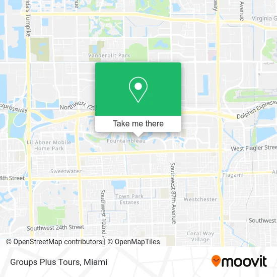 Groups Plus Tours map