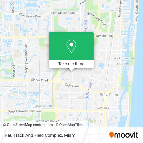 Fau Track And Field Complex map