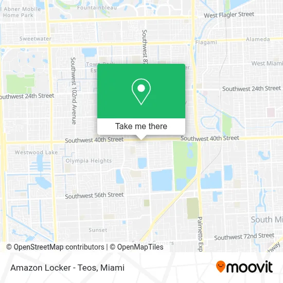 Amazon Locker - Teos map