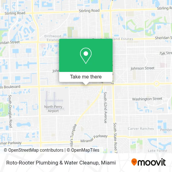 Roto-Rooter Plumbing & Water Cleanup map