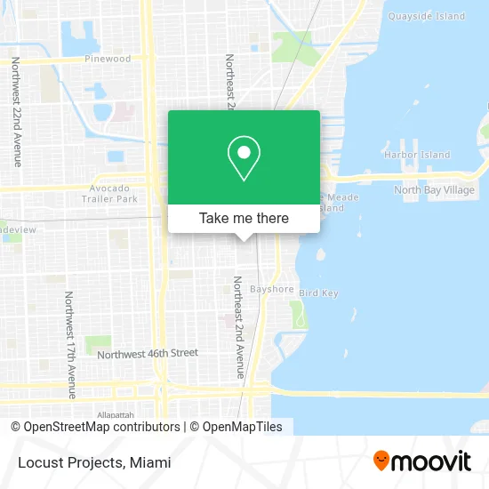 Locust Projects map