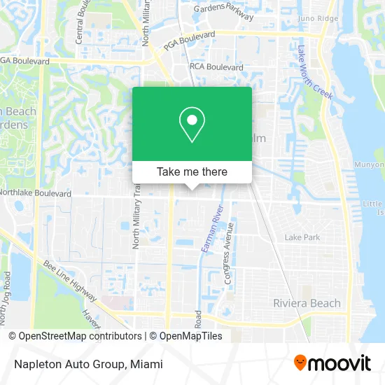 Napleton Auto Group map