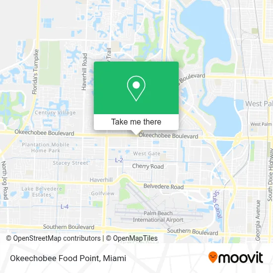 Okeechobee Food Point map