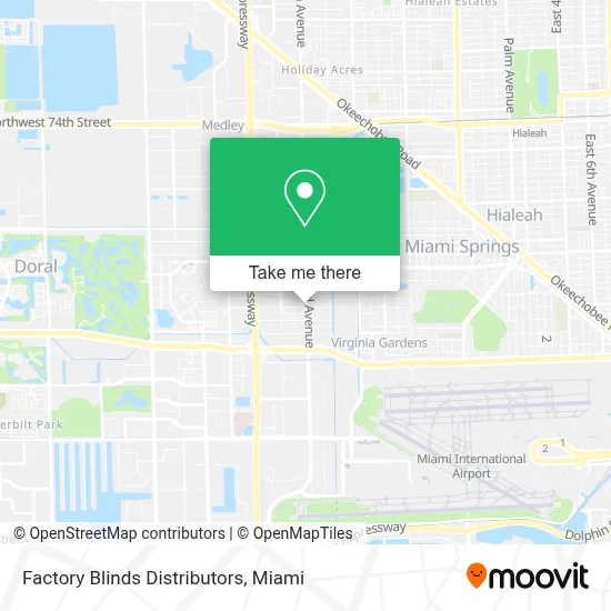 Factory Blinds Distributors map
