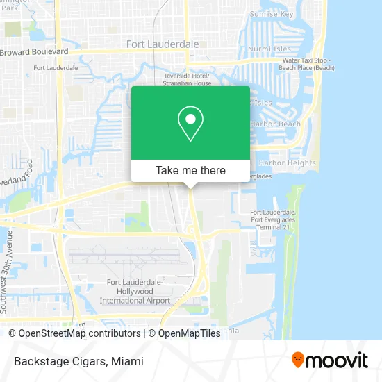 Backstage Cigars map