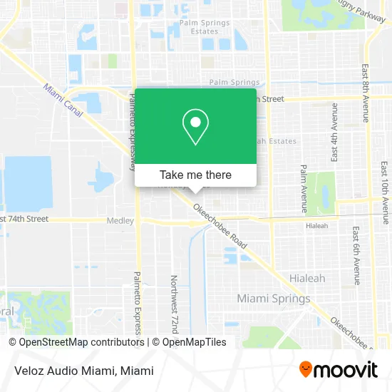 Veloz Audio Miami map