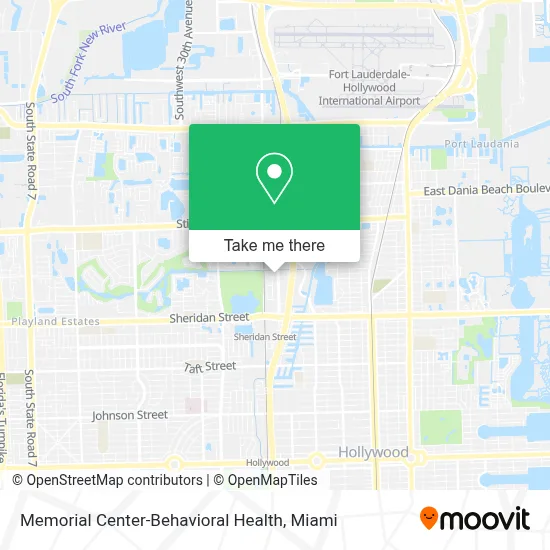 Memorial Center-Behavioral Health map