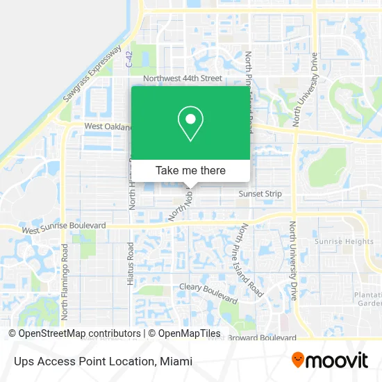 Ups Access Point Location map
