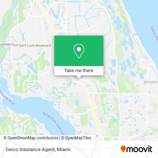Geico Insurance Agent map