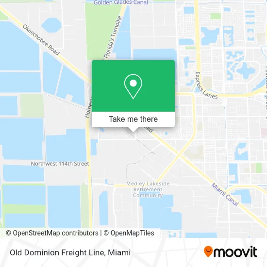 Old Dominion Freight Line map