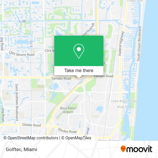 Golftec map