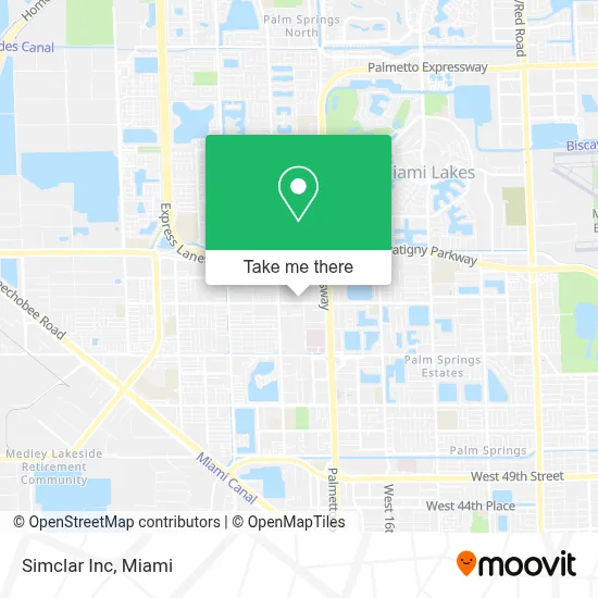 Simclar Inc map