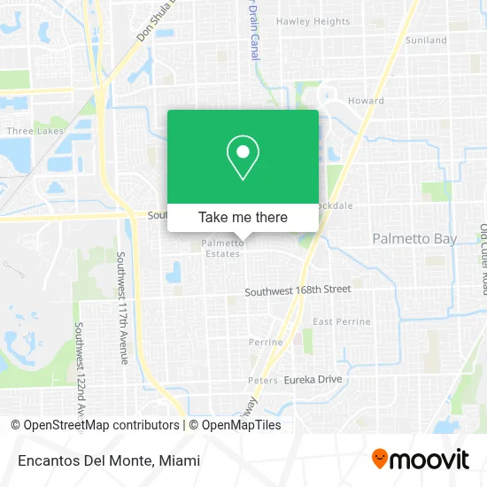 Encantos Del Monte map