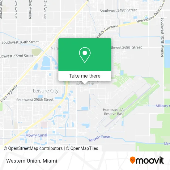 Western Union map