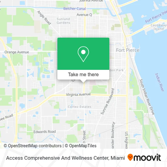 Access Comprehensive And Wellness Center map