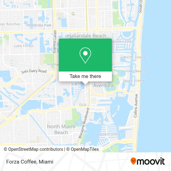 Forza Coffee map