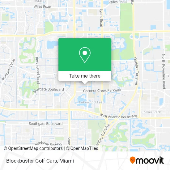 Blockbuster Golf Cars map