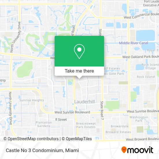 Castle No 3 Condominium map