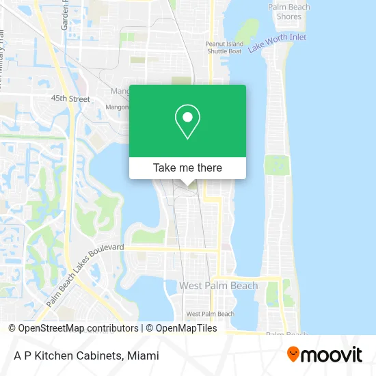 A P Kitchen Cabinets map