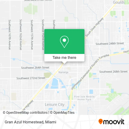 Gran Azul Homestead map