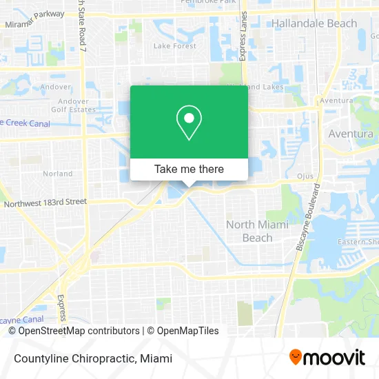 Countyline Chiropractic map