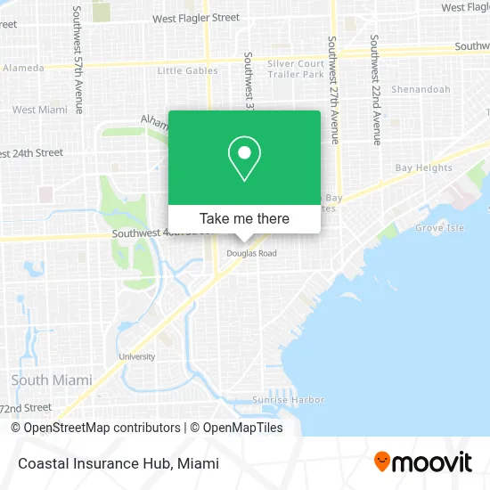 Coastal Insurance Hub map