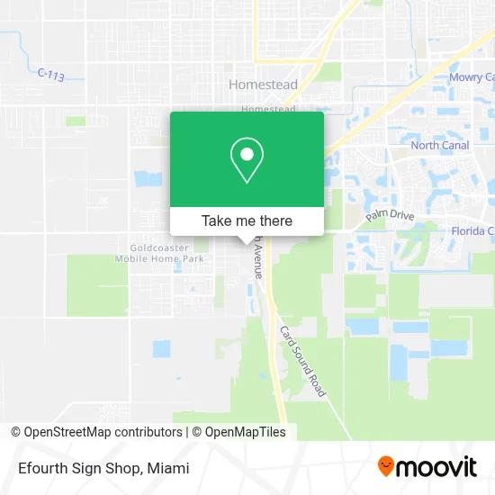 Efourth Sign Shop map